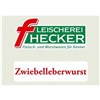 F+ 45(49)/10m gerafft "Hecker-Zwiebelleberwurst"/1-seitig/3-farbig Produktbild