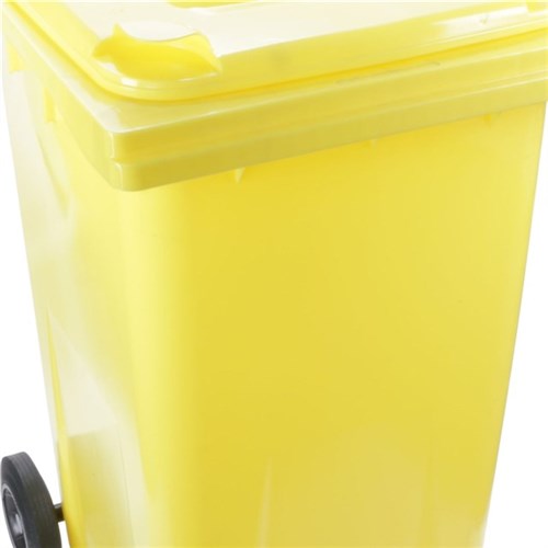 Mülltonne-Kunststoff, gelb Inh.: 240 L / fahrbar Produktbild 0 L