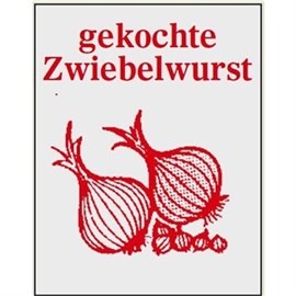 F+ 50(54)/20m gerafft "gekochte-Zwiebelwurst"/1-farbig: rot Produktbild