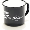 Kaffeebecher schwarz, Metall, emailiert Drop it like its hot - 100 Jahre Ehlert Produktbild