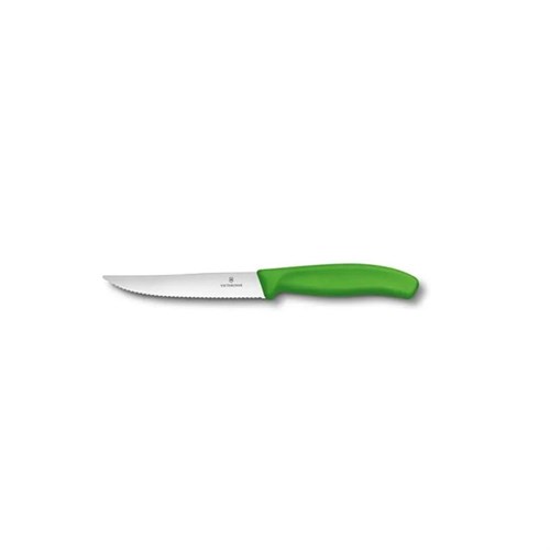 Victorinox-Steakmesser, grün 6.7936.12L4, 12 cm, Wellenschliff Produktbild 0 L