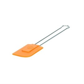 Silikon-Teigschaber, Griff Edelstahl Gesamtl.: 285 mm, orange Produktbild