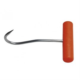 Wennert-Hand-Ziehhaken, orange 17 cm, Kunststoffgriff rund Produktbild