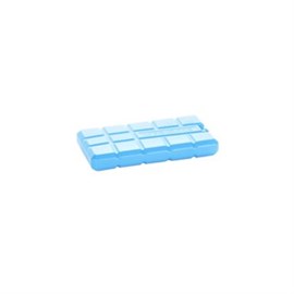 HDPE-Kühlakku klein, blau 8 x 15 x 2 cm, Wasserfüllung, formstabil Produktbild