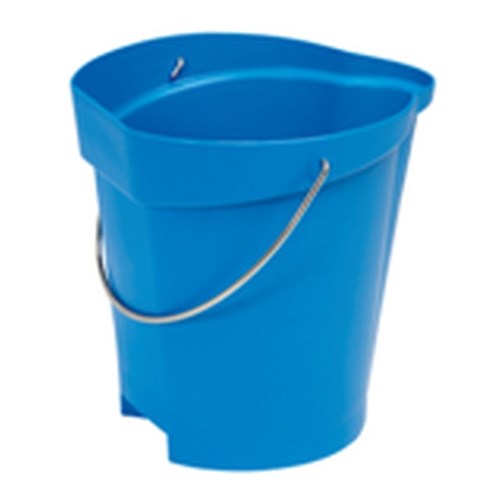 Hygieneeimer-Vikan, blau 5686-3 / 12 Liter / Ausguss + Skala Produktbild 0 L