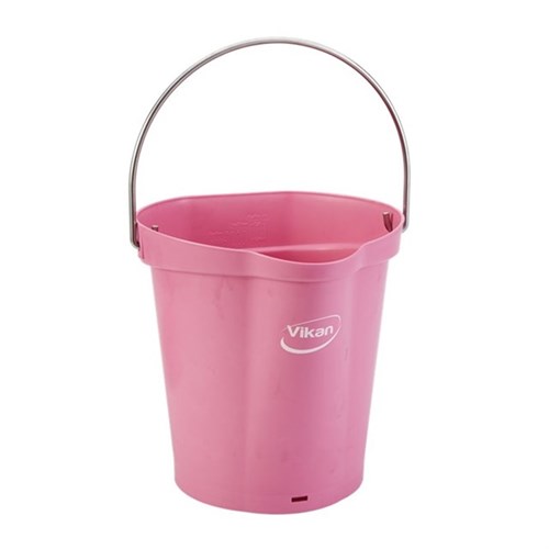 Hygieneeimer-Vikan, pink 5688-1 / 6 Liter/ Ausguss + Skala Produktbild 0 L