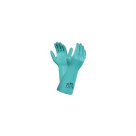 Handschuh Sol-Vex Gr. 10 grün, Nitril, 380 mm lang Produktbild