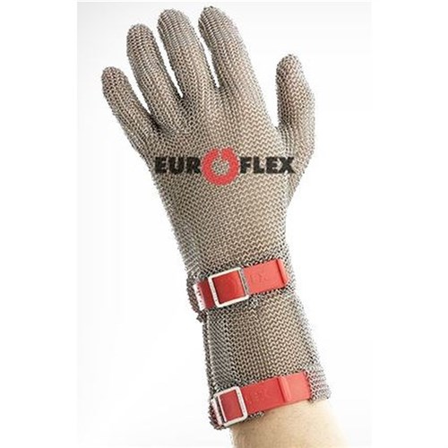 Stechschutzhandschuh Euroflex Standard rot/ Gr. M, kurze Stulpe Produktbild 0 L