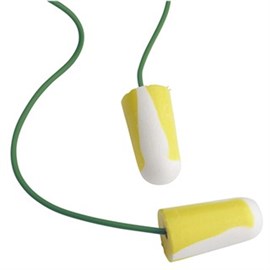 Ohrstöpsel mit Band Gr. L gelb-weiß Produktbild