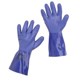 Handschuhe Showa 660 Gr. XXL blau, PVC, 300 mm lang, mit Stulpe Produktbild