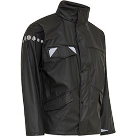 Regen-Jacke Gr. L schwarz, PU/Polyester Produktbild