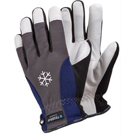 Lederhandschuh mit Kälteschutz Gr. 12 "Tegera 295" grau-weiß-schwarz-blau Produktbild