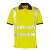 Warnschutz-Poloshirt Gr. 3XL leuchtgelb/grau Produktbild