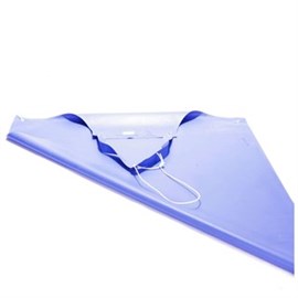Schürze Ehlert Supertex 110 cm blau, mit Kordelgarnitur mit KU-Haken Produktbild