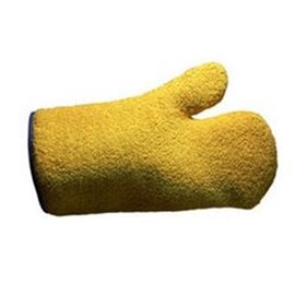 Hitzeschutz- Fausthandschuh gelb, 400 mm lang Produktbild
