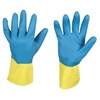 Handschuh Kenora Gr. 10 blau/gelb, Latex, 320 mm lang Produktbild