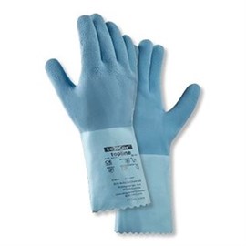 Chemikalienschutzhandschuh Gr. 11 blau, Latex, 300 mm lang Produktbild
