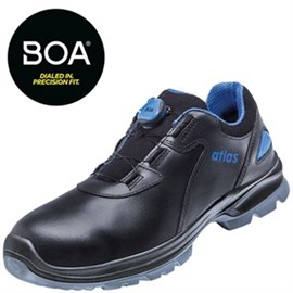 Boa Schuh flach  "Atlas" Gr. 38 "SL 9645 XP Boa",schwarz/blau, EN 345/S3 SRC/ESD Produktbild