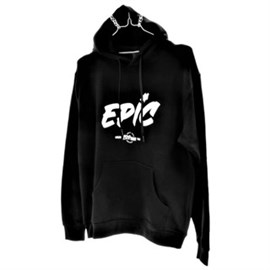 Sweat-Shirt mit Kapuze Gr. XL schwarz Druck: EPIC Produktbild