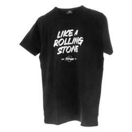 T-Shirt Gr. S schwarz Druck: Like A Rolling Stone Produktbild