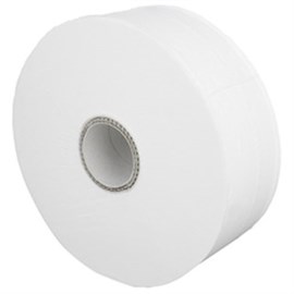 Jumbo-Toilettenpapier, Zellstoff 2-lagig, hochweiß, Ro. 350 m, Ro. 1363 Blatt Produktbild