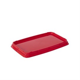 PP-Verpackungsdeckel rechteckig, rot für 4 L Eimer Produktbild