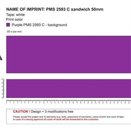 Klebeband PP lila "Ehlert Profi" 50 mm breit, Ro. 66 m, Kt. 36 Ro. Produktbild