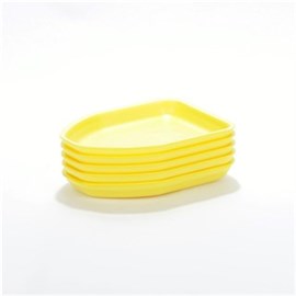 Foodtainer 3 VD gelb 205 x 160 x 25 mm, Sack 480 St. Produktbild