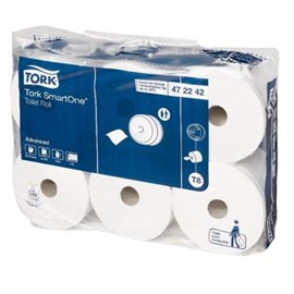Toilettenpapier,weiß "Tork Smart one" 2-lagig, ,Pack 6 Ro. Produktbild