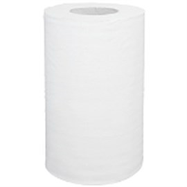 Papierhandtuchrolle, weiß, klein, "Ehlert Profi" 1-lagig, 100 % RC, Ro. 120 m, Pack 12 Ro. Produktbild