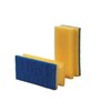 Bäderputzschwamm, gelb-blau 7 x 15 x 4,5 cm, Pack 10 St. Produktbild