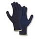 Mittelstrickhandschuh Gr. 7 blau, blaue PVC-Noppen, BW/Polyester